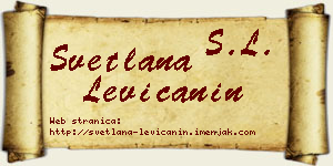Svetlana Levičanin vizit kartica